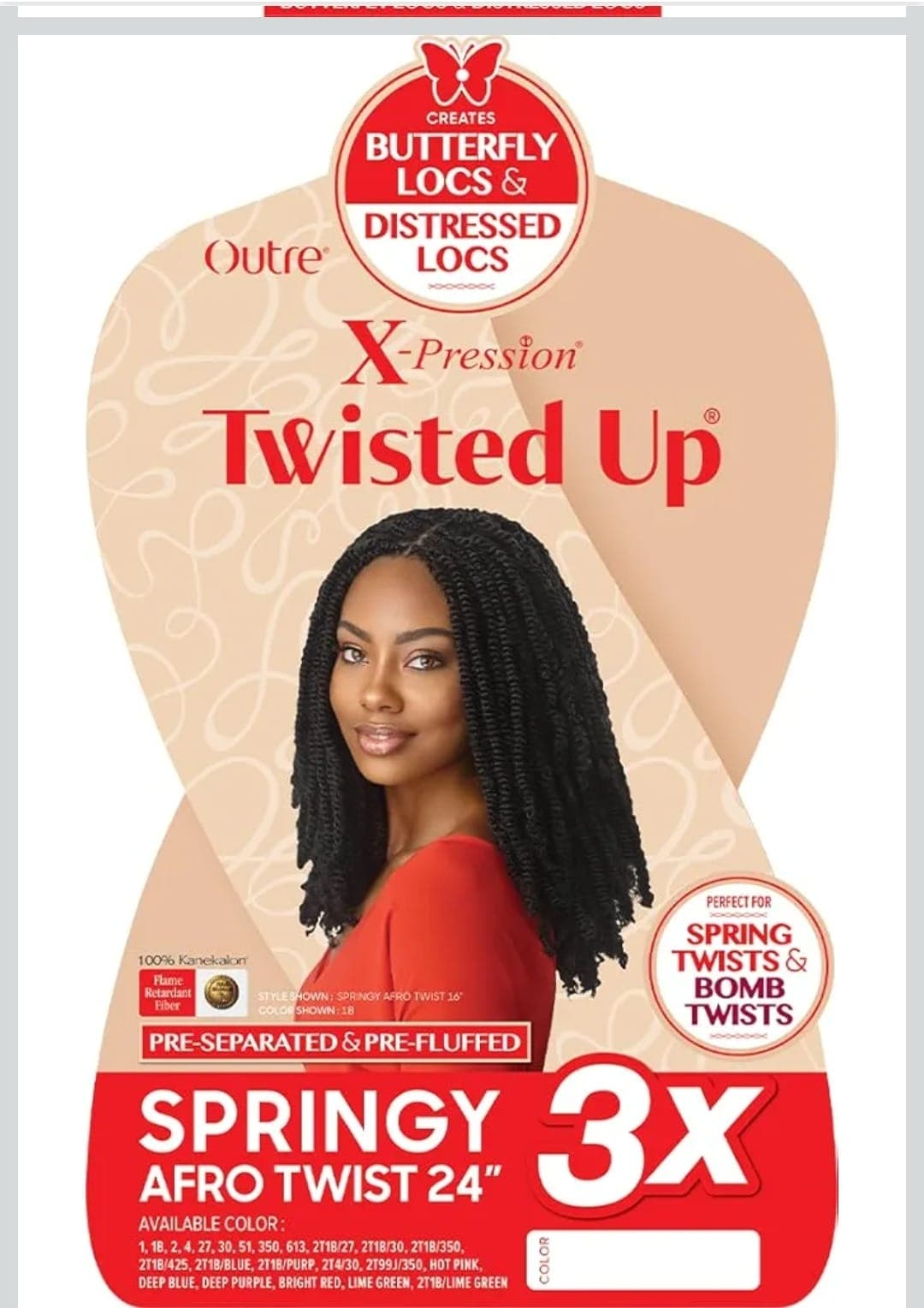 Springy Afro kinky twist (12 inches)